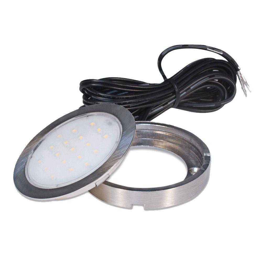 Universal - L'éclairage de l'armoire LED, l'ensemble de 5 lampes alimentées  par batterie lumière de nuit, avec bouton; bâton auto-adhésif lampe  d'armoire lampe de cuisine à économie d'énergie - blanc frais, (argent) 